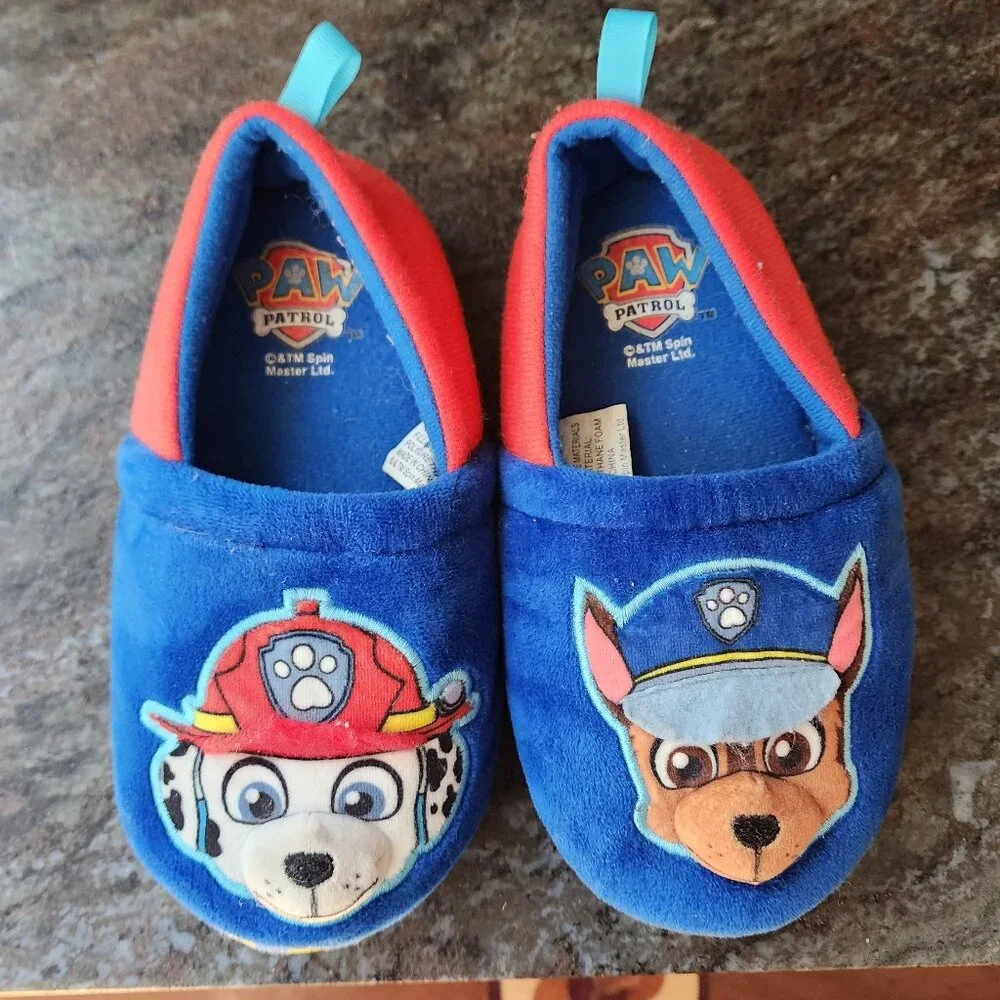 Paw Patrol Kids Slippers Size 11-12